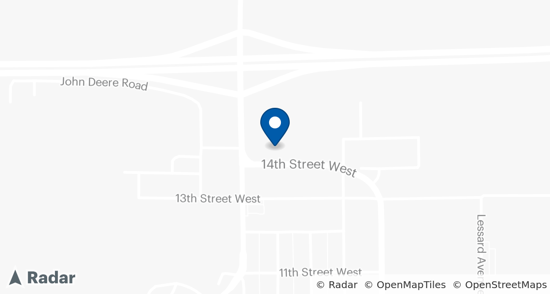 Map of Dairy Queen Location:: 211  14th St W, Hardin, MT, 59034-1015